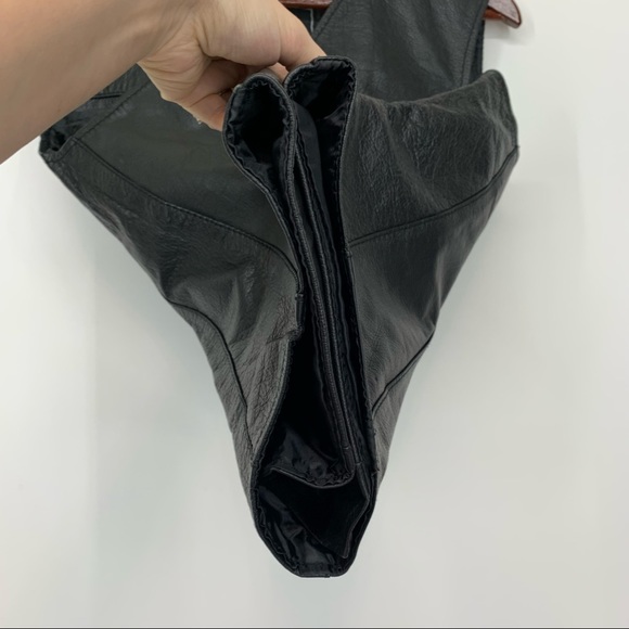 First Manufacturing Motorcycle Gear Black Leather Button Up Vest Size XXL - Picture 10 of 16